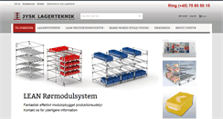 Desktop Screenshot of jysklagerteknik.dk