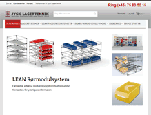 Tablet Screenshot of jysklagerteknik.dk